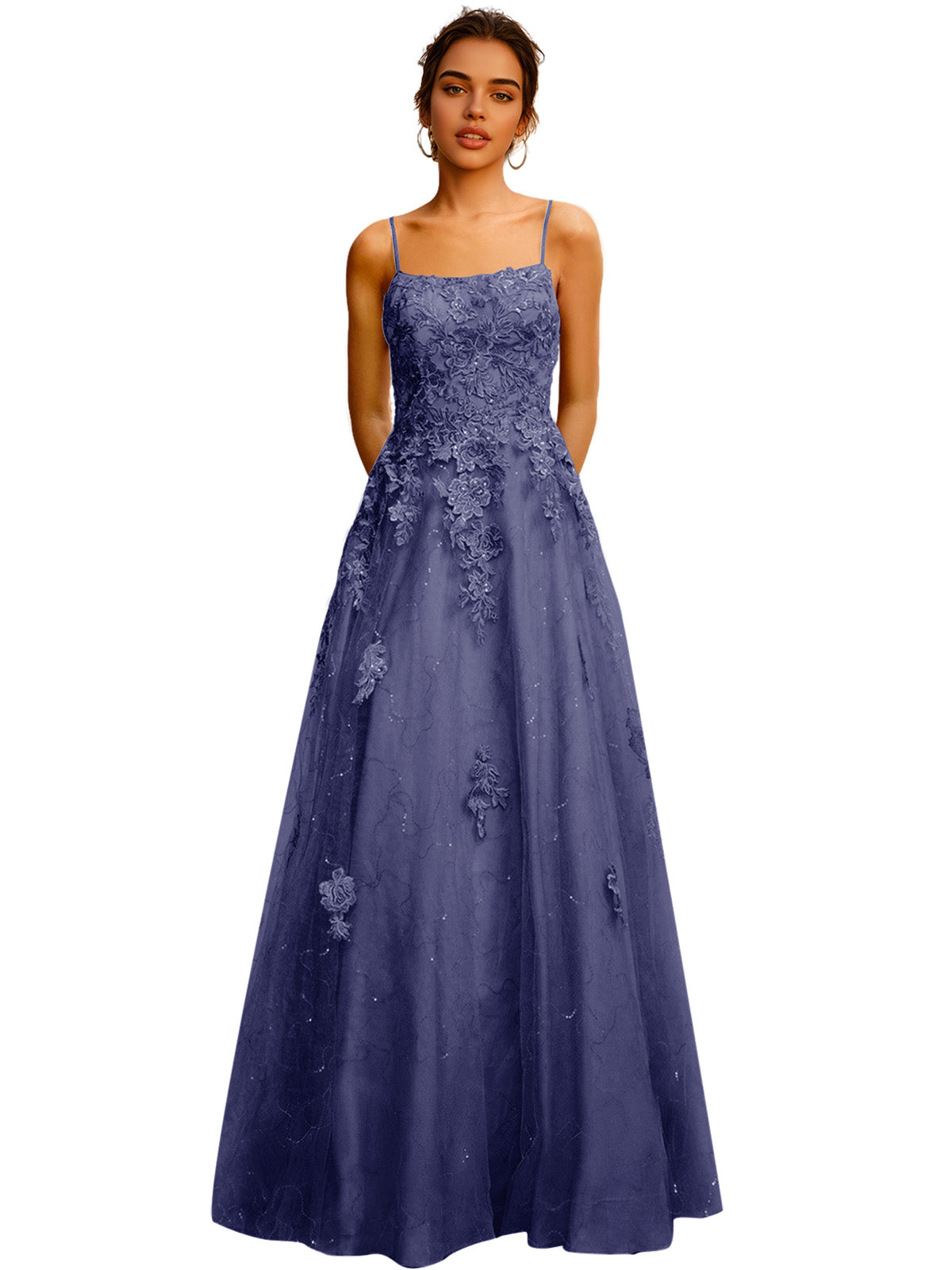 Strapless Lace Ball Gown Prom Dress with Corset Bodice and Full Dress