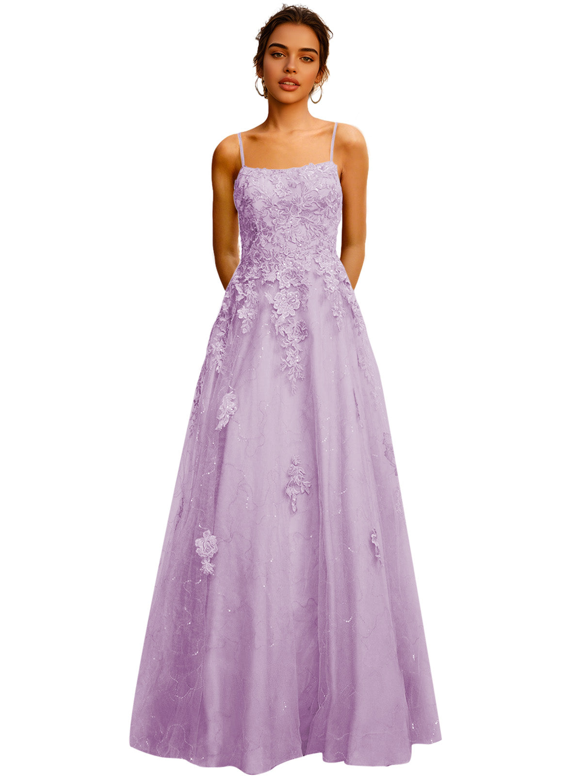 Strapless Lace Ball Gown Prom Dress with Corset Bodice and Full Dress