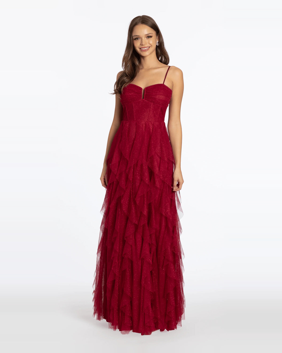 Corset Glitter Sweetheart A-Line Maxi Prom Dress for Evening Banquet