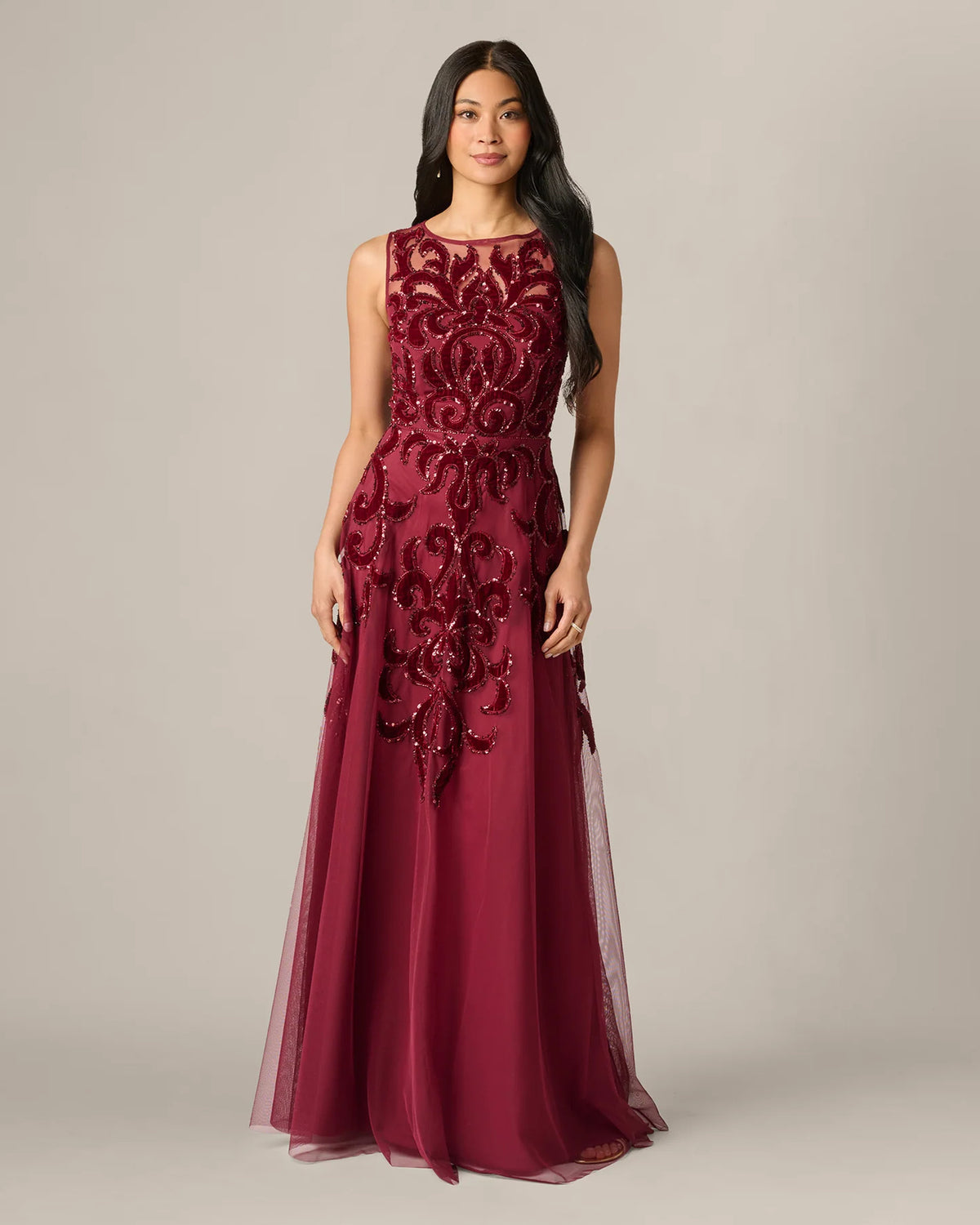 A-Line Maxi Mother of the Bride Dress for Reception Dinner