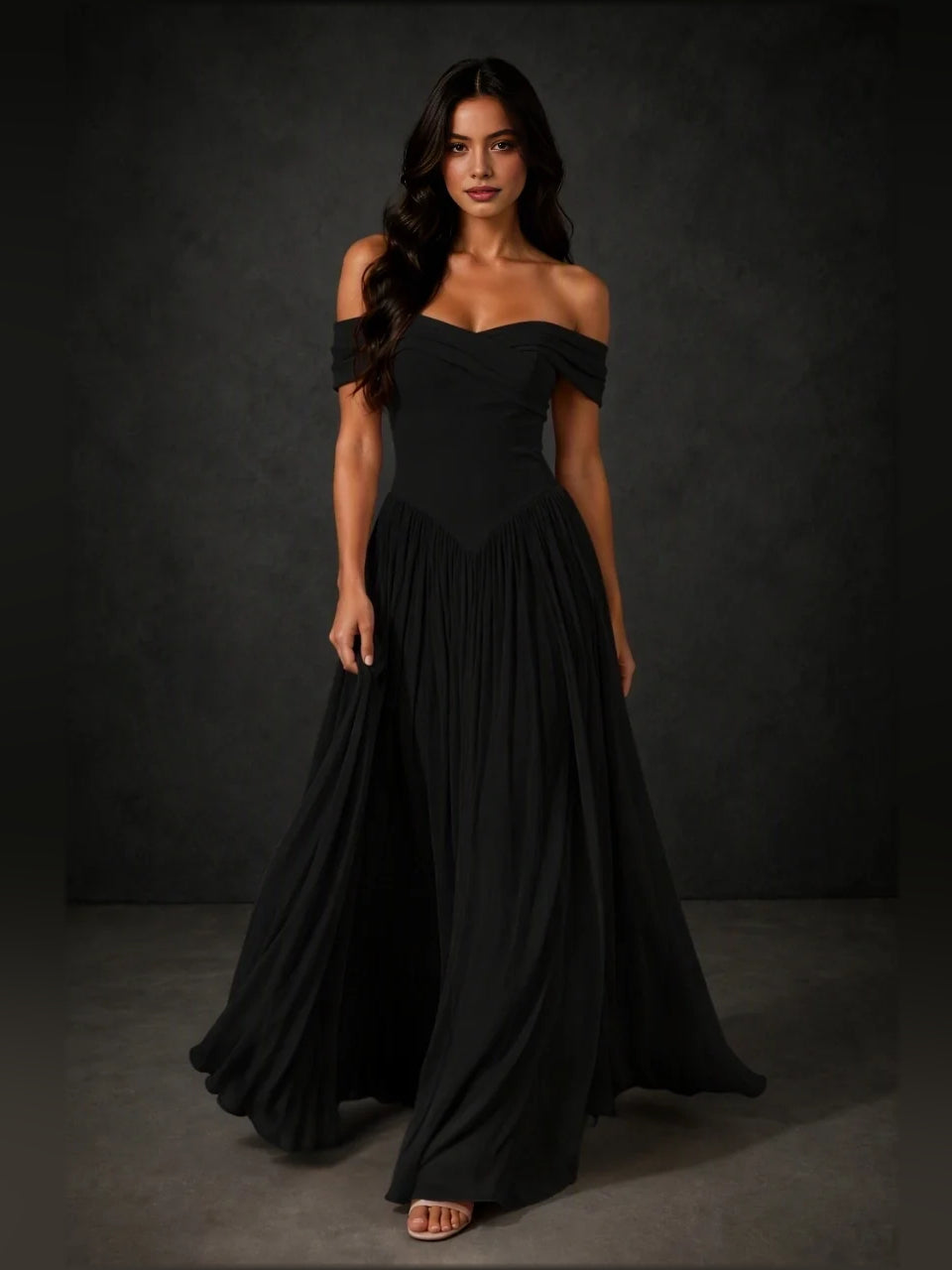 Draped Corset Sweetheart A-Line Floor-Length Bridesmaid Dress for Wedding Ceremony