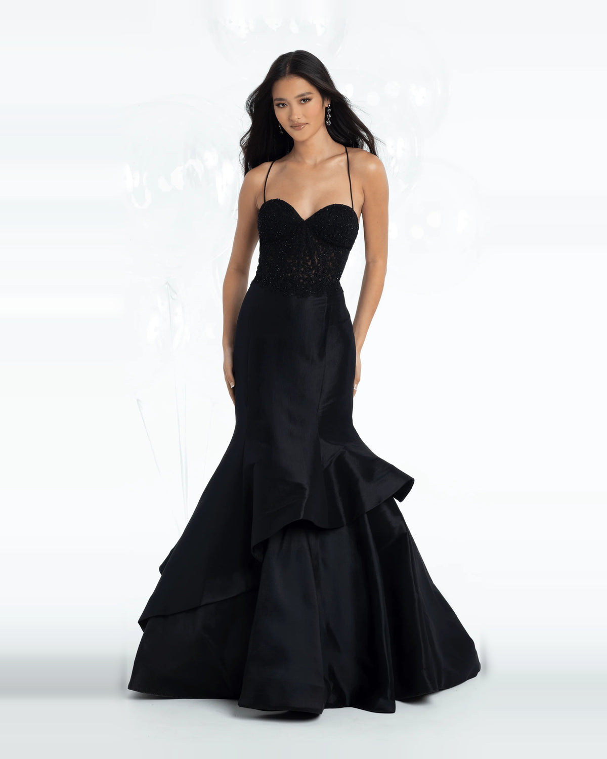 Corset Tiered Mermaid Maxi Prom Dress for Special Occasion
