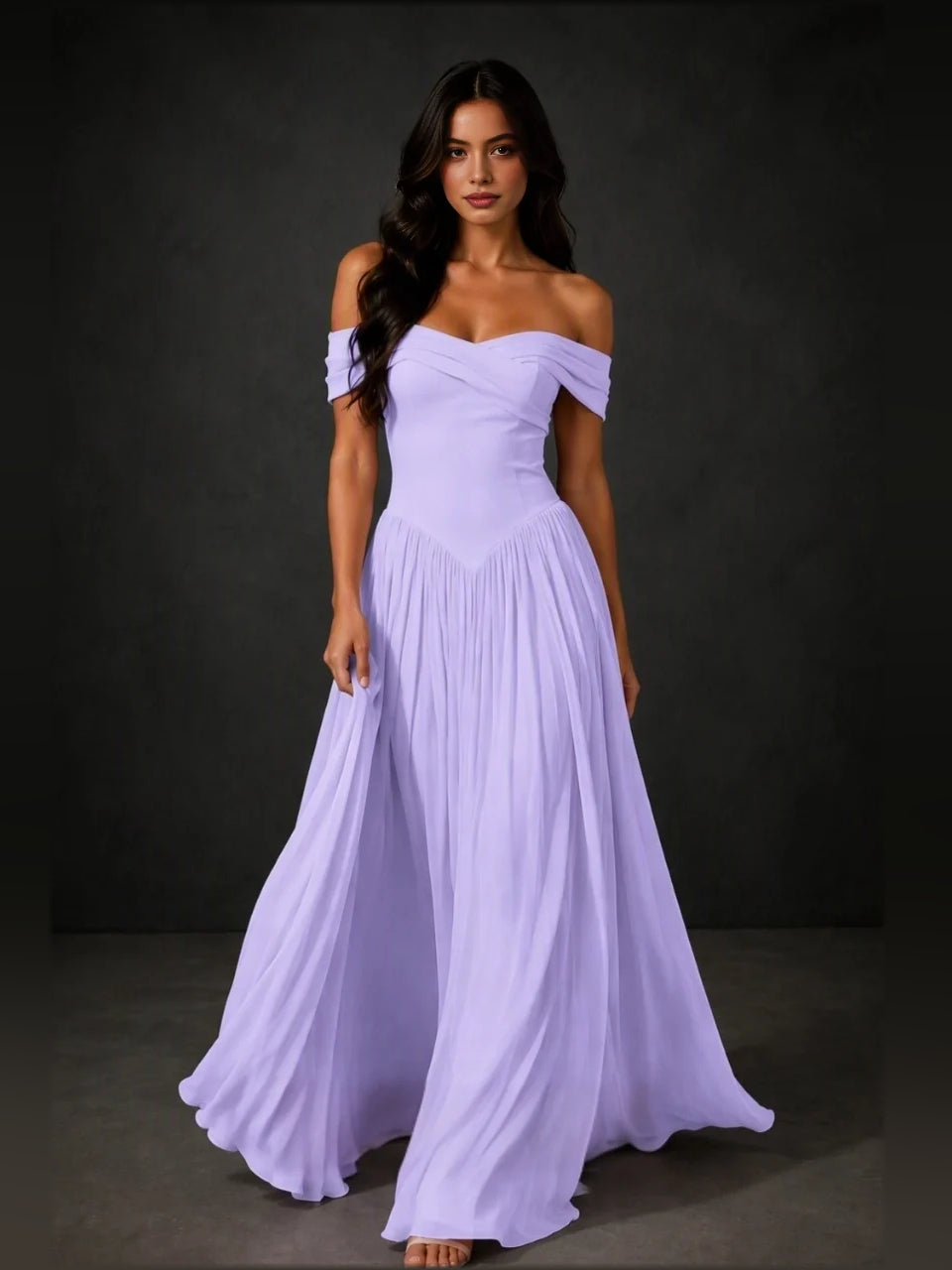 Draped Corset Sweetheart A-Line Floor-Length Bridesmaid Dress for Wedding Ceremony