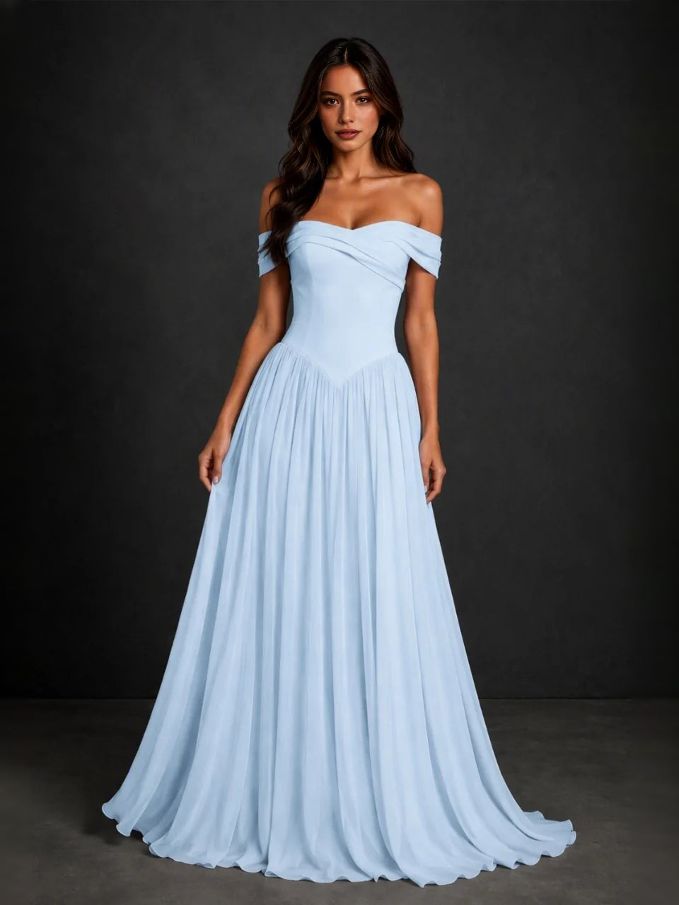 Draped Corset Sweetheart A-Line Floor-Length Bridesmaid Dress for Wedding Ceremony