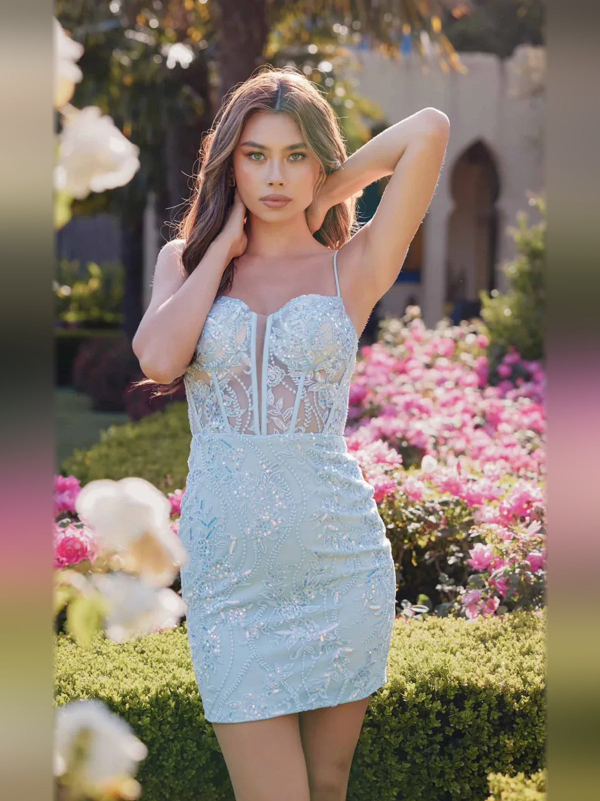 Corset Sweetheart Bodycon Mini Homecoming Dress for Formal Evening