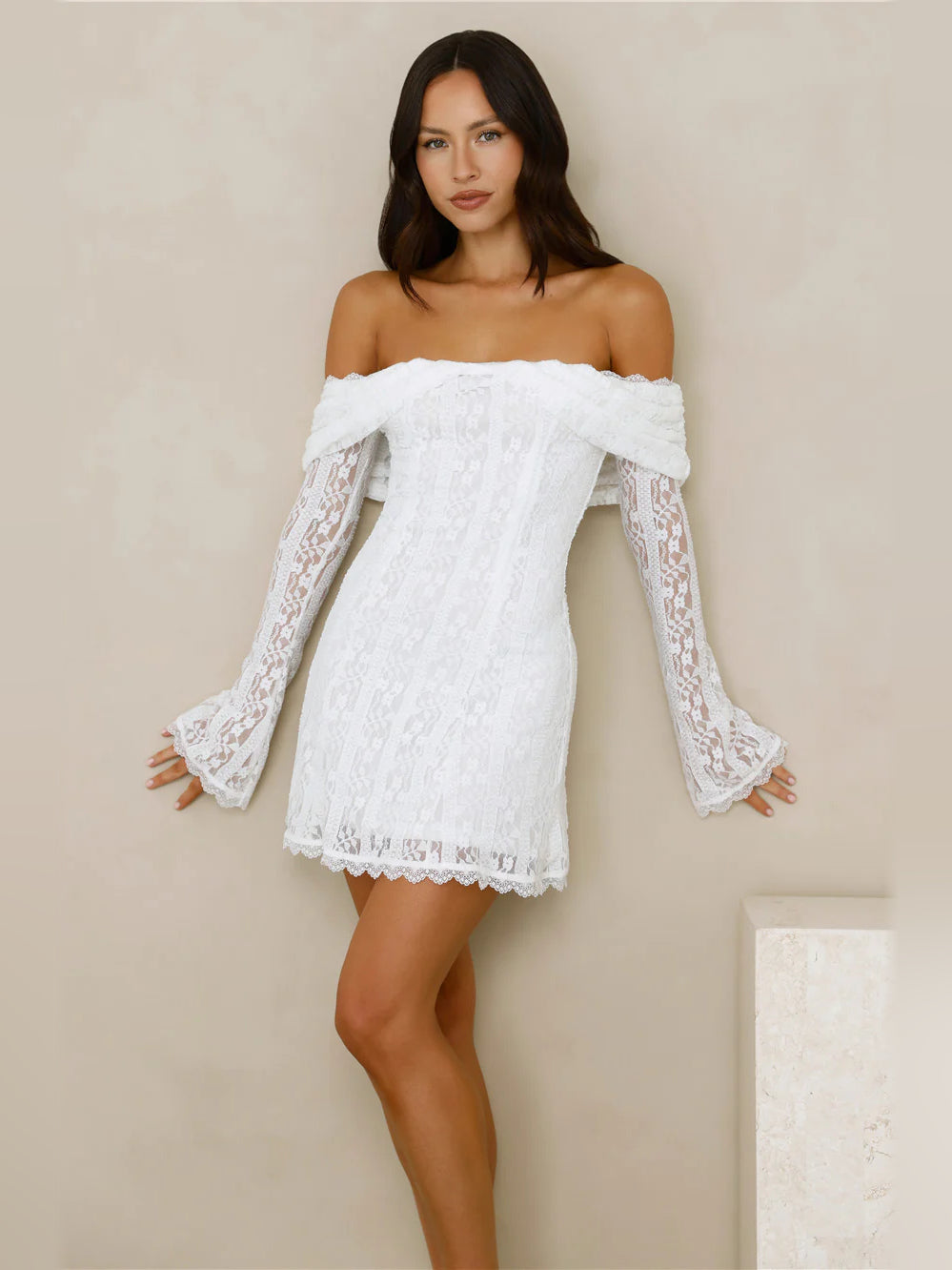 Off Shoulder Mini Homecoming Dress for Celebration Night