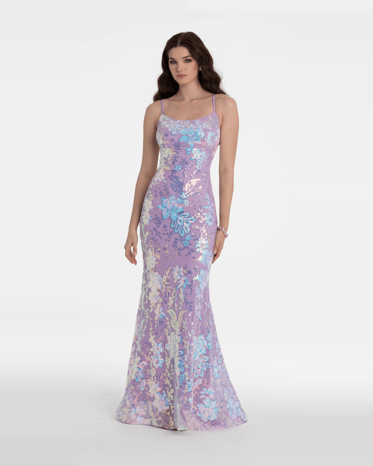 Sequin Mermaid Maxi Prom Dress for Evening Banquet
