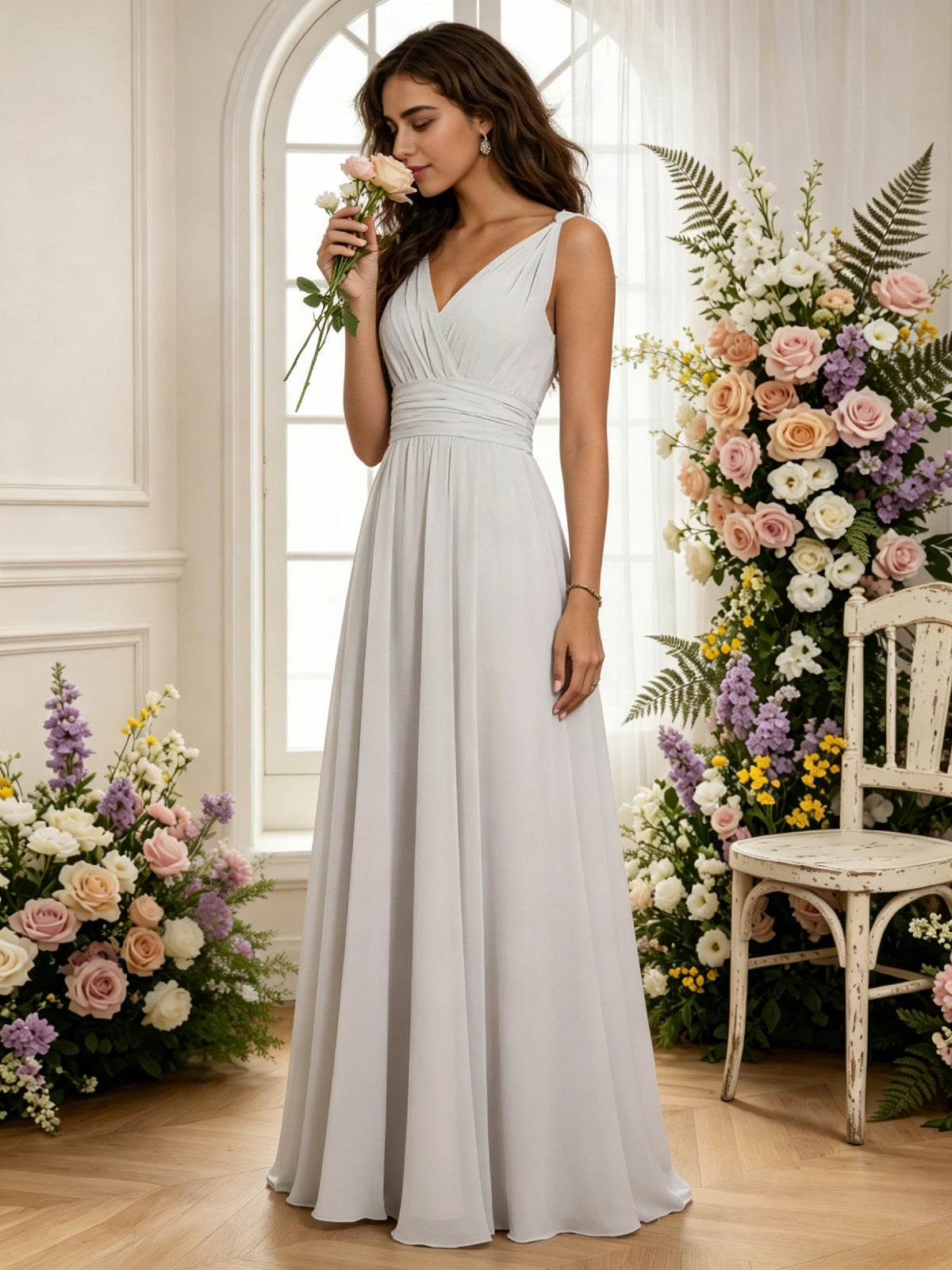 adjustable lace up back evening dress