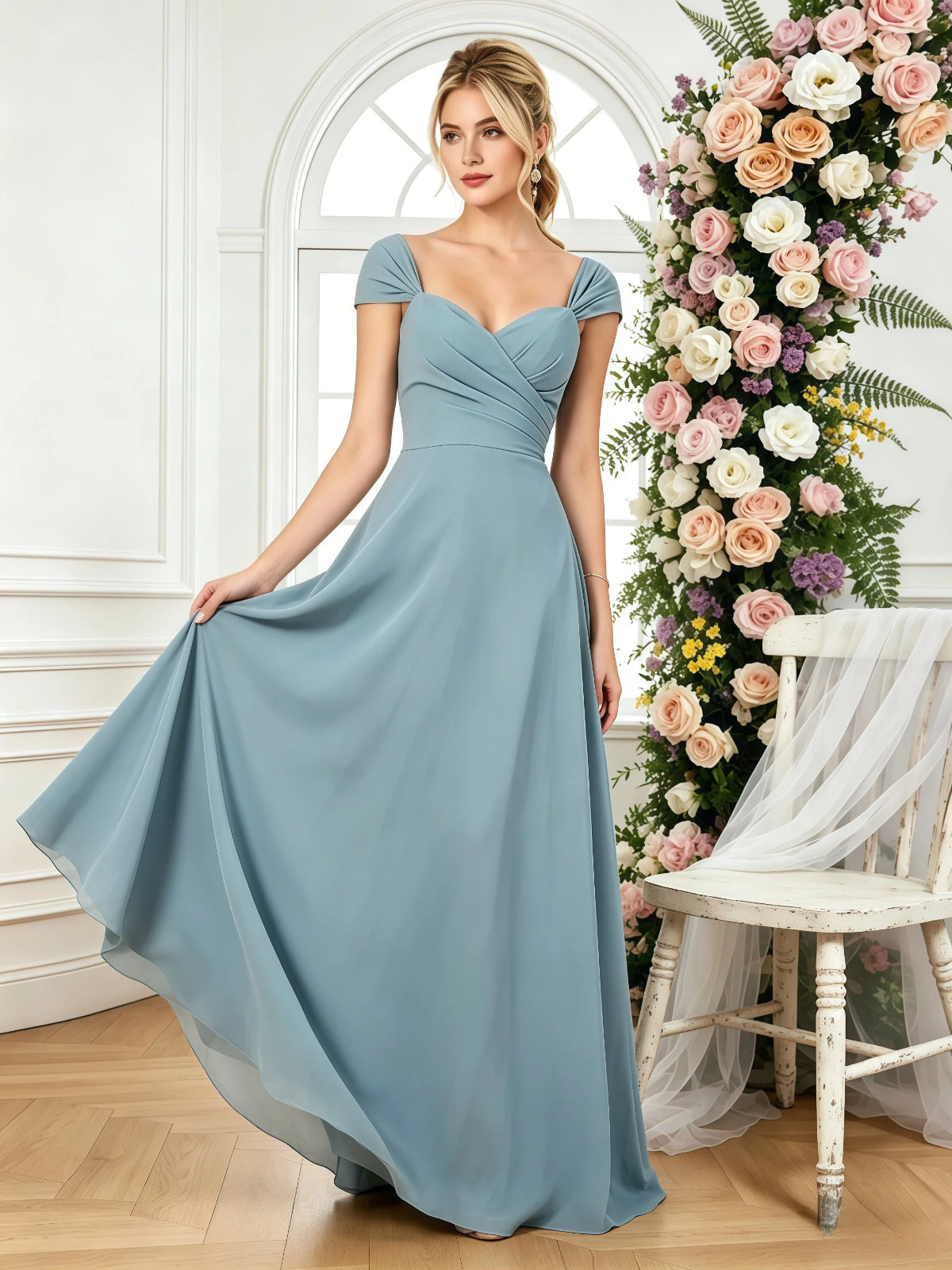 corset back open shoulder bridesmaid dress