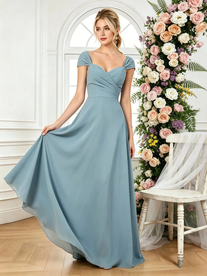 corset back open shoulder bridesmaid dress