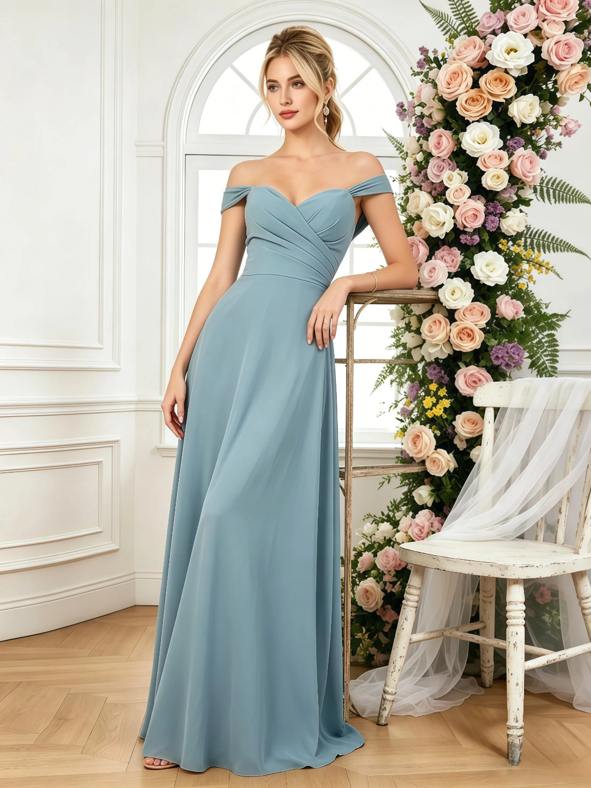 adjustable lace up back chiffon dress