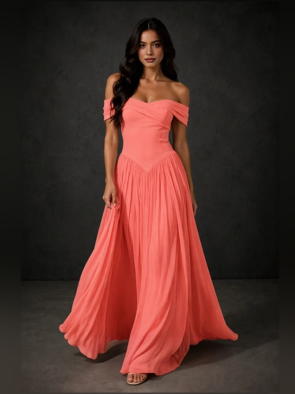Draped Corset Sweetheart A-Line Floor-Length Bridesmaid Dress for Wedding Ceremony