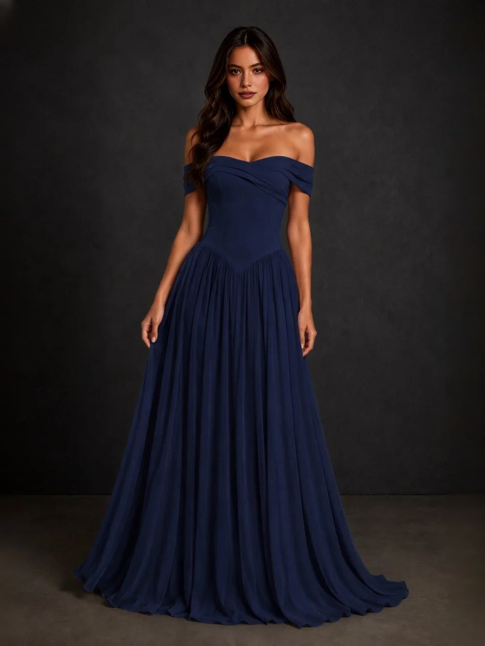 Draped Corset Sweetheart A-Line Floor-Length Bridesmaid Dress for Wedding Ceremony