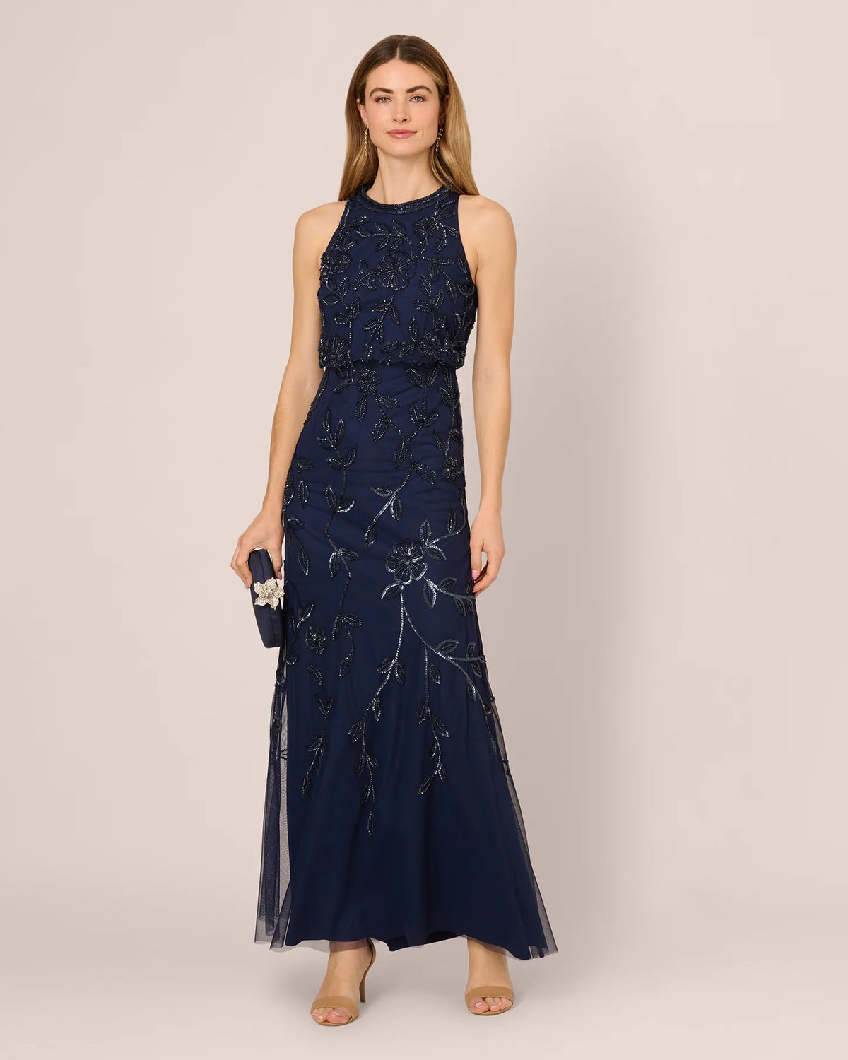 Sleeveless Mermaid Maxi Mother of the Bride Dress for Formal Reception