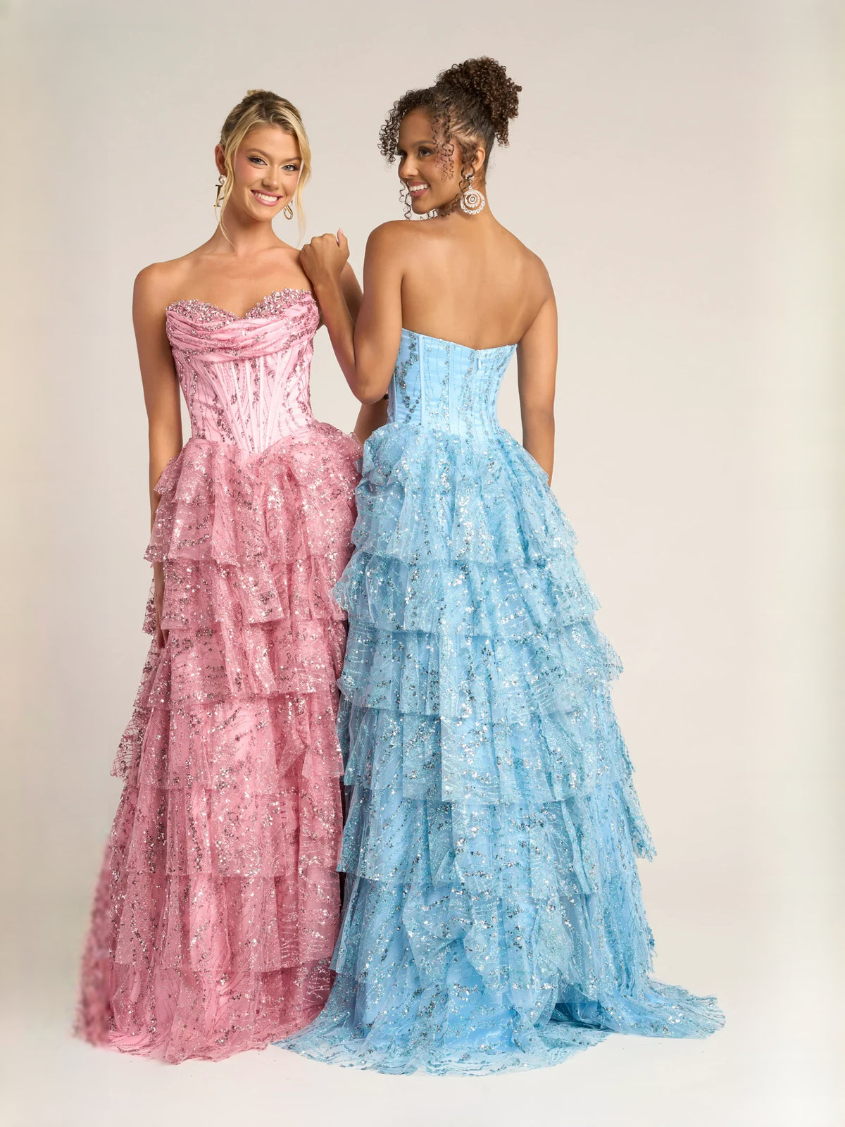 Ruched Corset Ruffled Slit Sweetheart A-Line Floor-Length Tulle Prom Dress for Evening Banquet