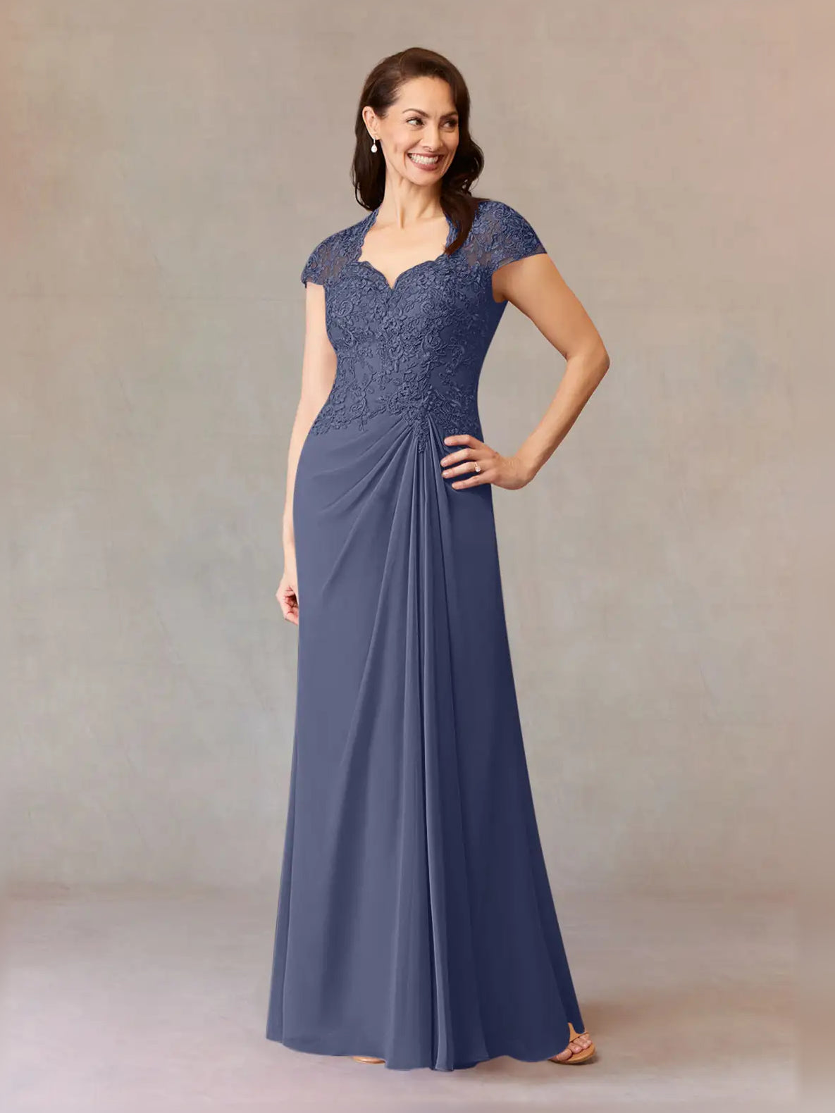 Sweetheart A-Line Maxi Chiffon Mother of the Bride Dress for Evening Reception