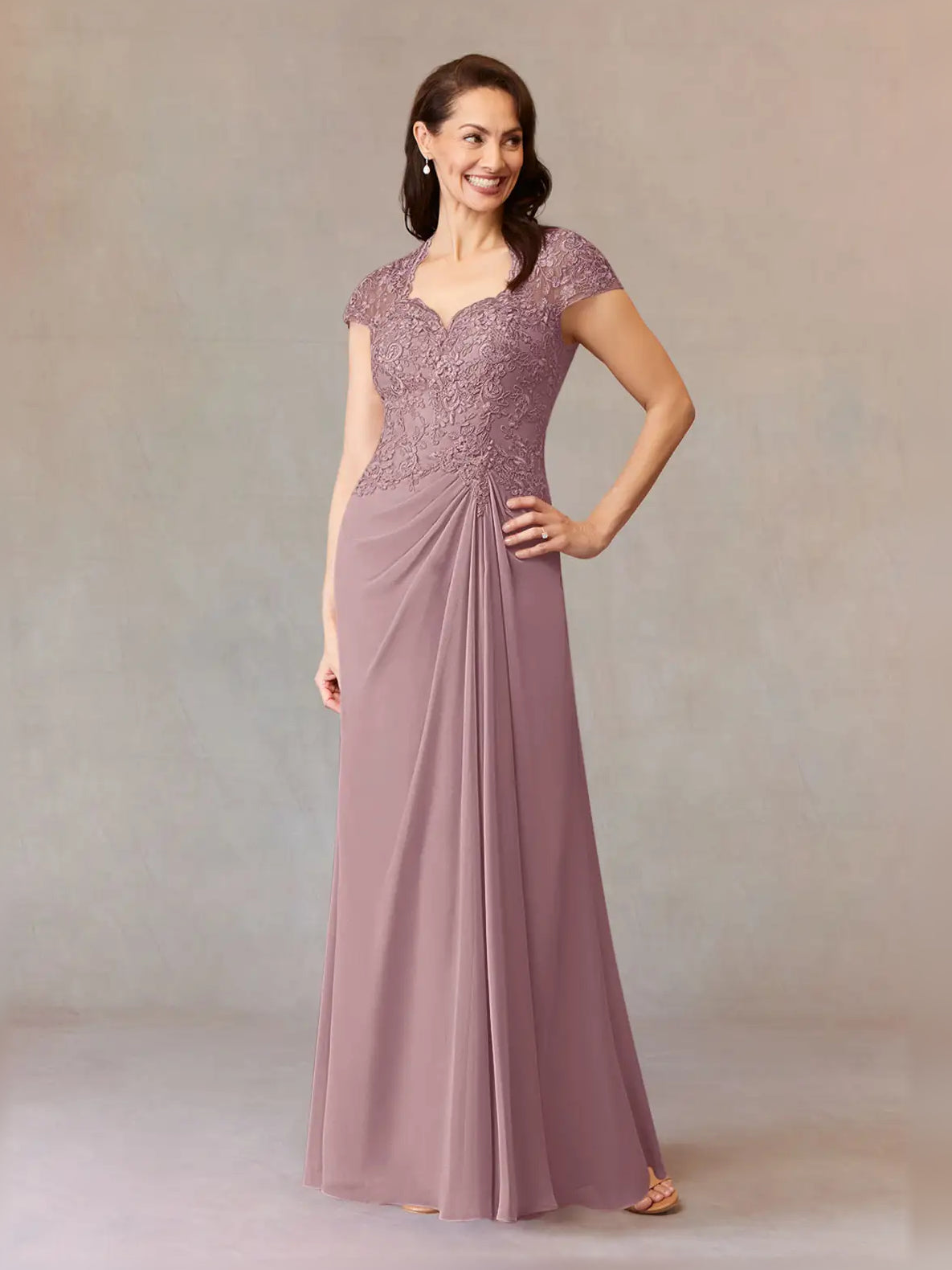 Sweetheart A-Line Maxi Chiffon Mother of the Bride Dress for Evening Reception