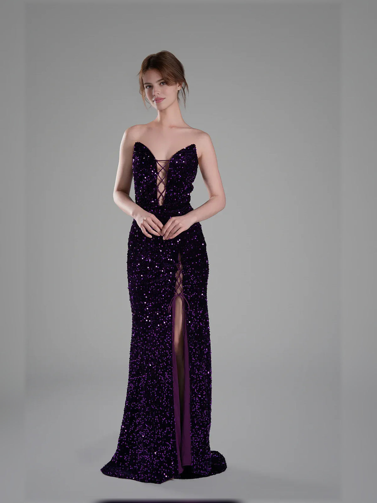 Sweetheart Slit Mermaid Floor-Length Formal Dress