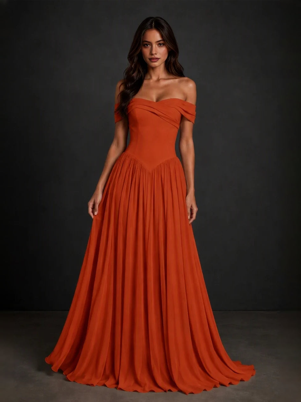 Draped Corset Sweetheart A-Line Floor-Length Bridesmaid Dress for Wedding Ceremony