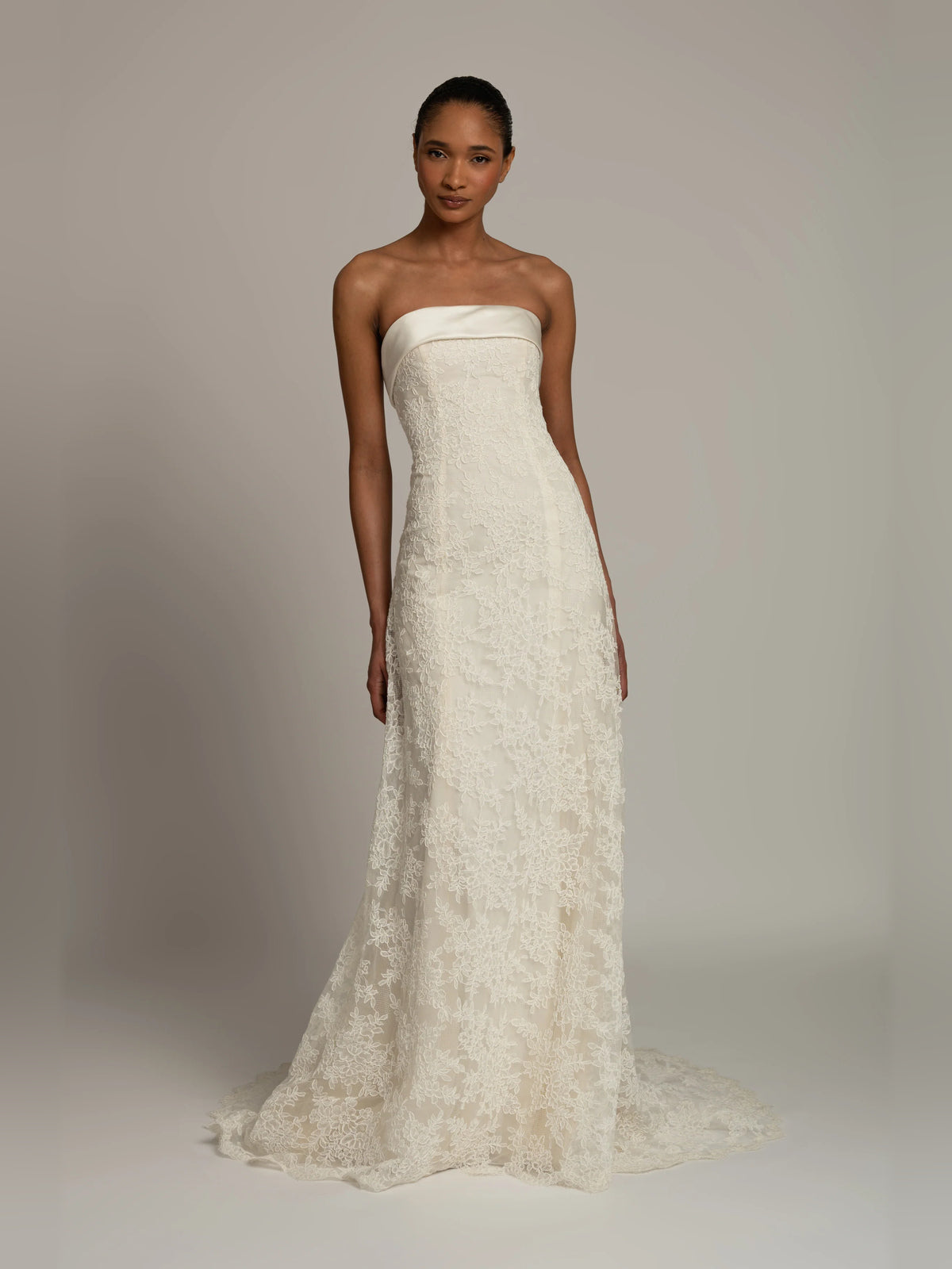 Bow A-Line Floor-Length Formal Dress for Cocktail Reception