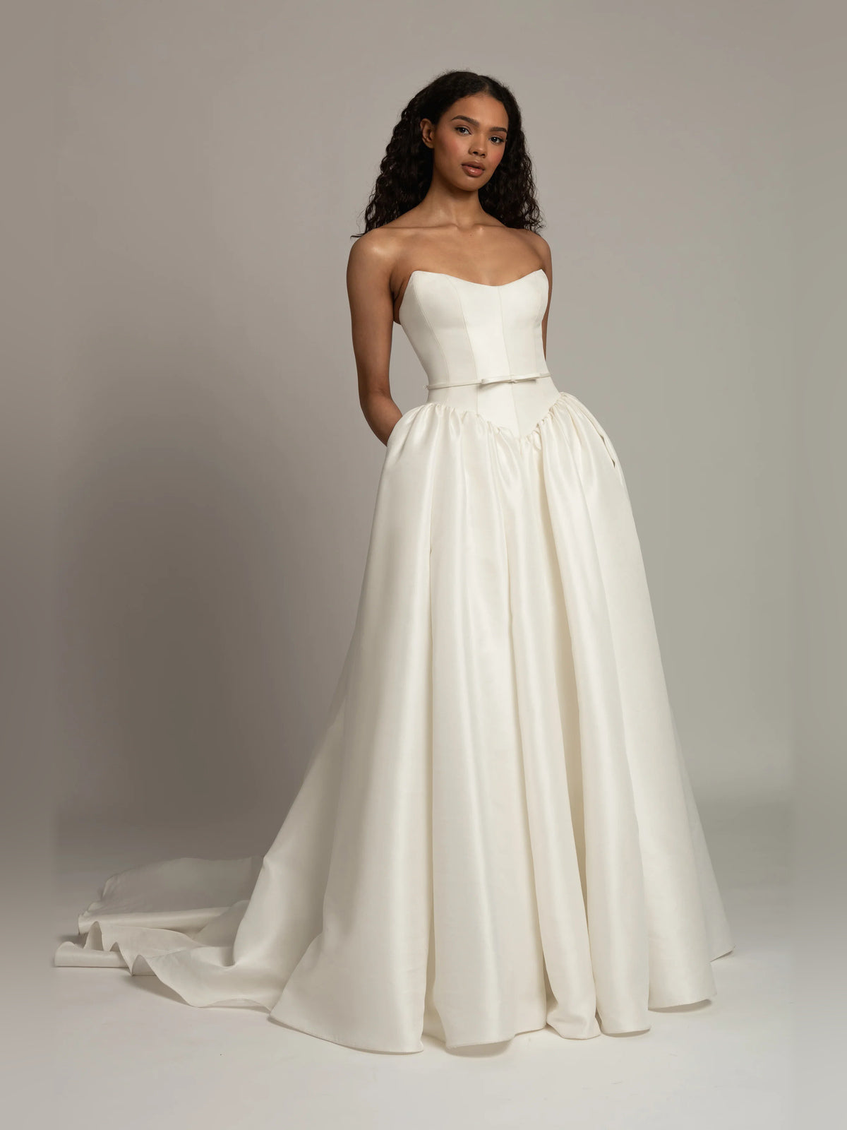 Bow Ball-Gown Floor-Length Formal Dress for Summer Gala