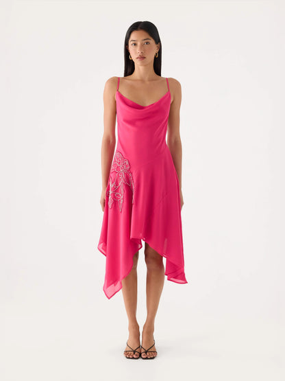 Pirama Beaded Midi Formal Dress