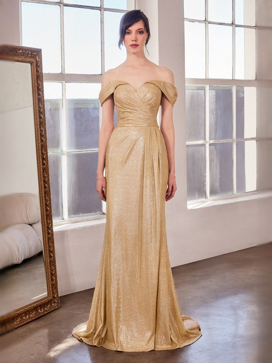 Slit V Neck Mermaid Floor-Length Prom Dress for Ballroom Event
