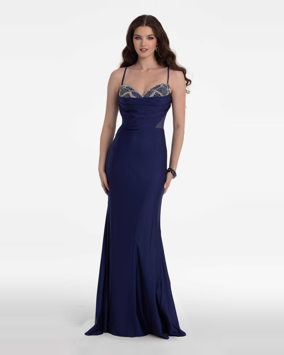 Beaded Sweetheart Mermaid Maxi Prom Dress for Ballroom Event