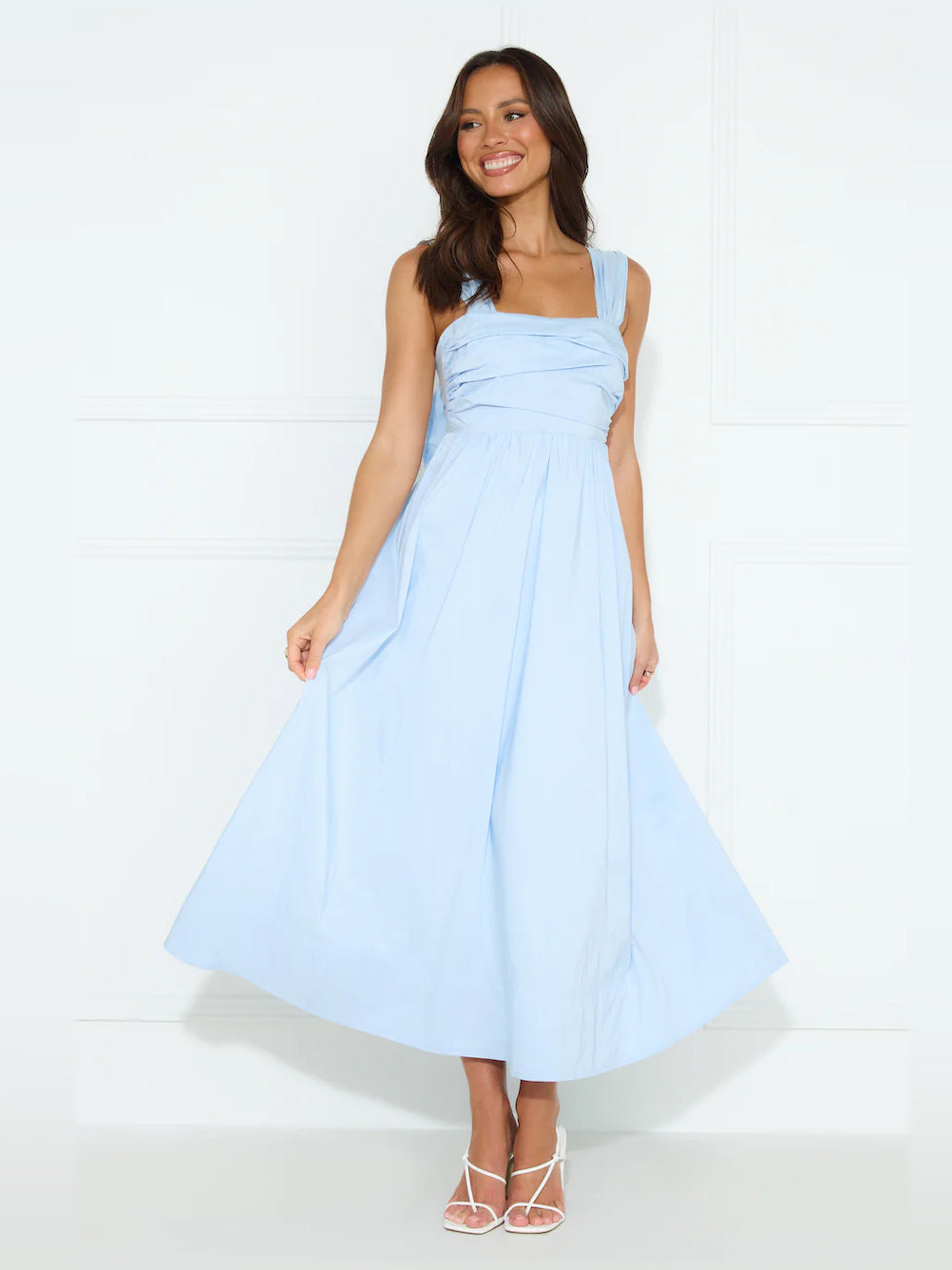 Bluebell Blossom Midi Formal Dress