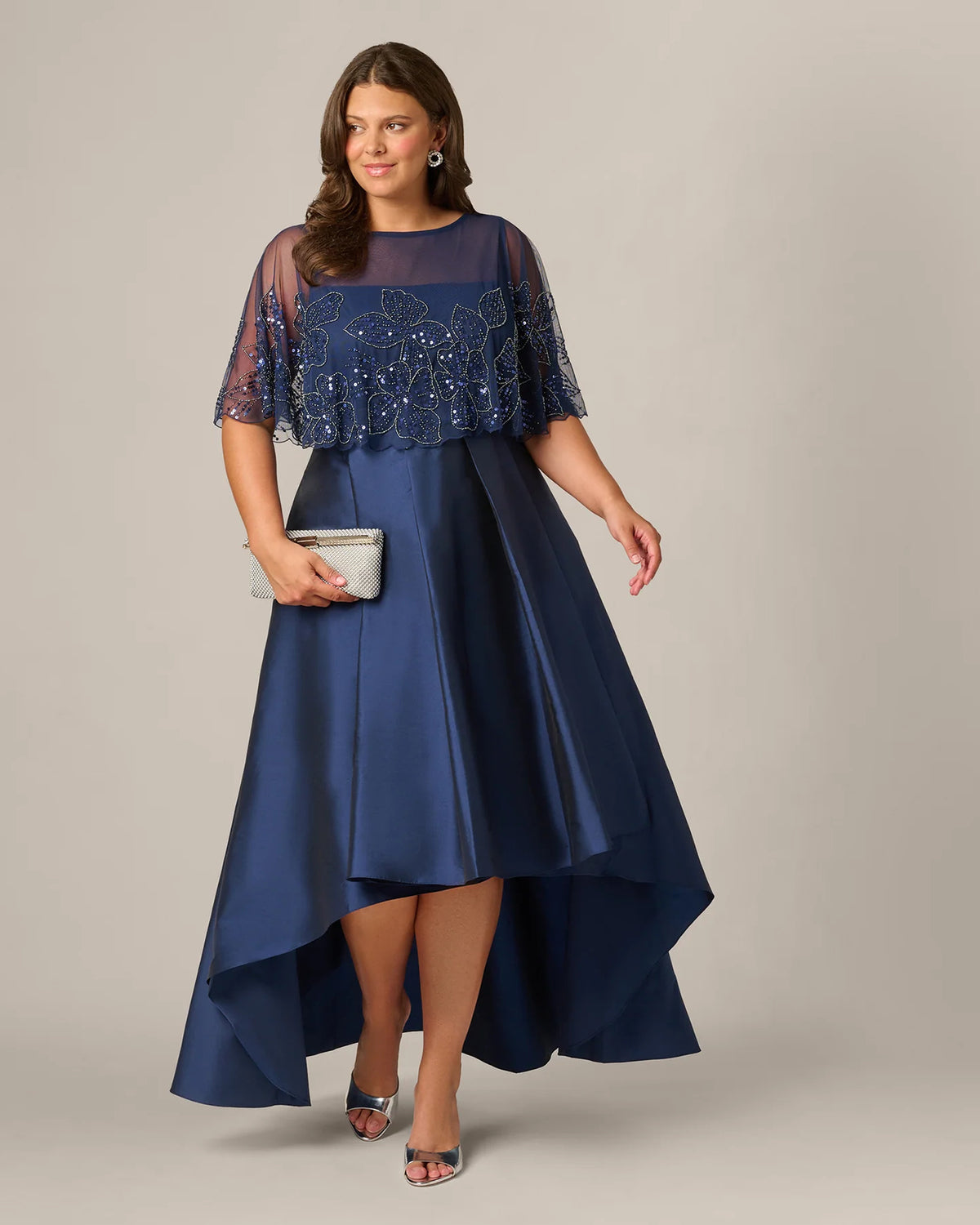 A-Line Maxi Mother of the Bride Dress for Hotel Wedding