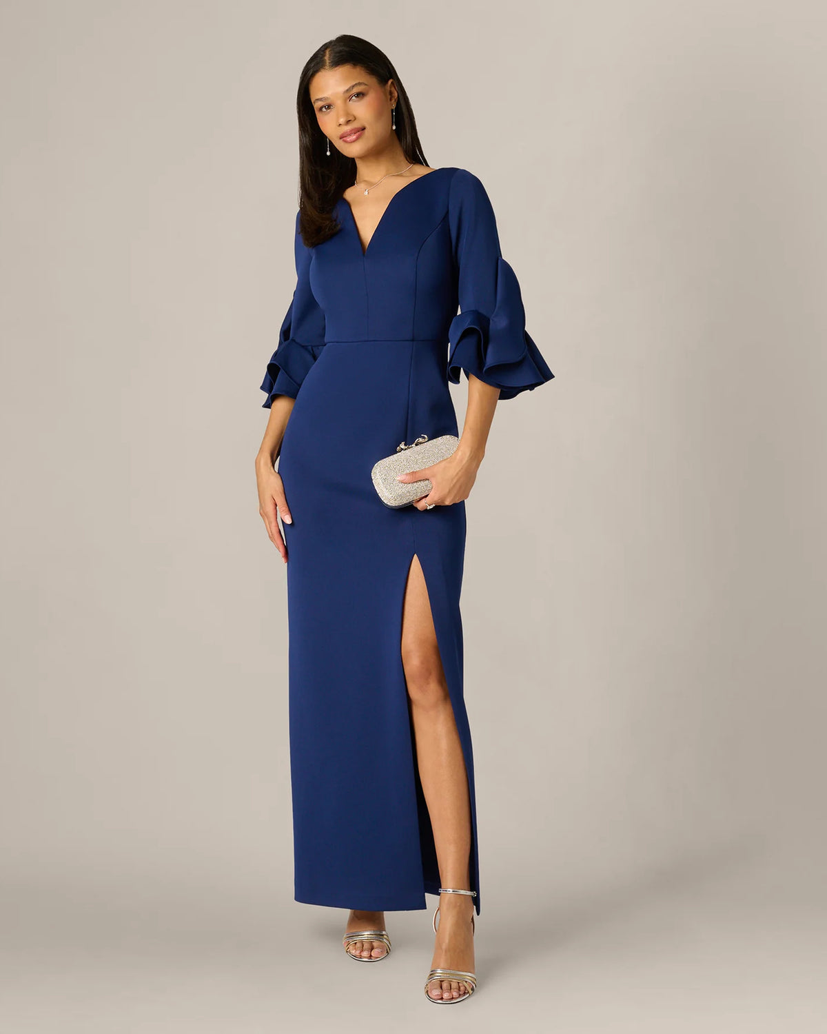 Sheath Maxi Mother of the Bride Dress for Rehearsal Dinner