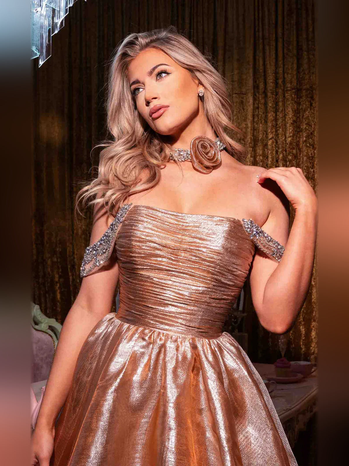 Ruched Rhinestone Off Shoulder A-Line Mini Homecoming Dress for Homecoming