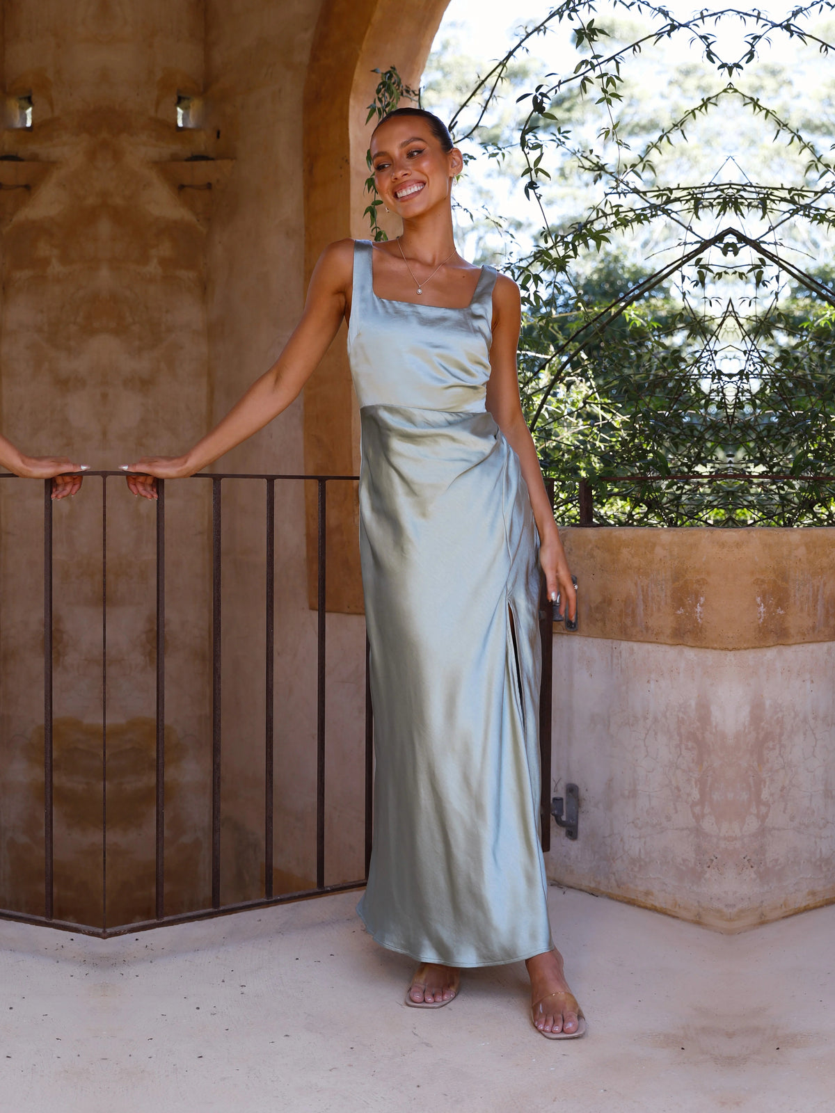 One-Shoulder Sheath Maxi Formal Dress