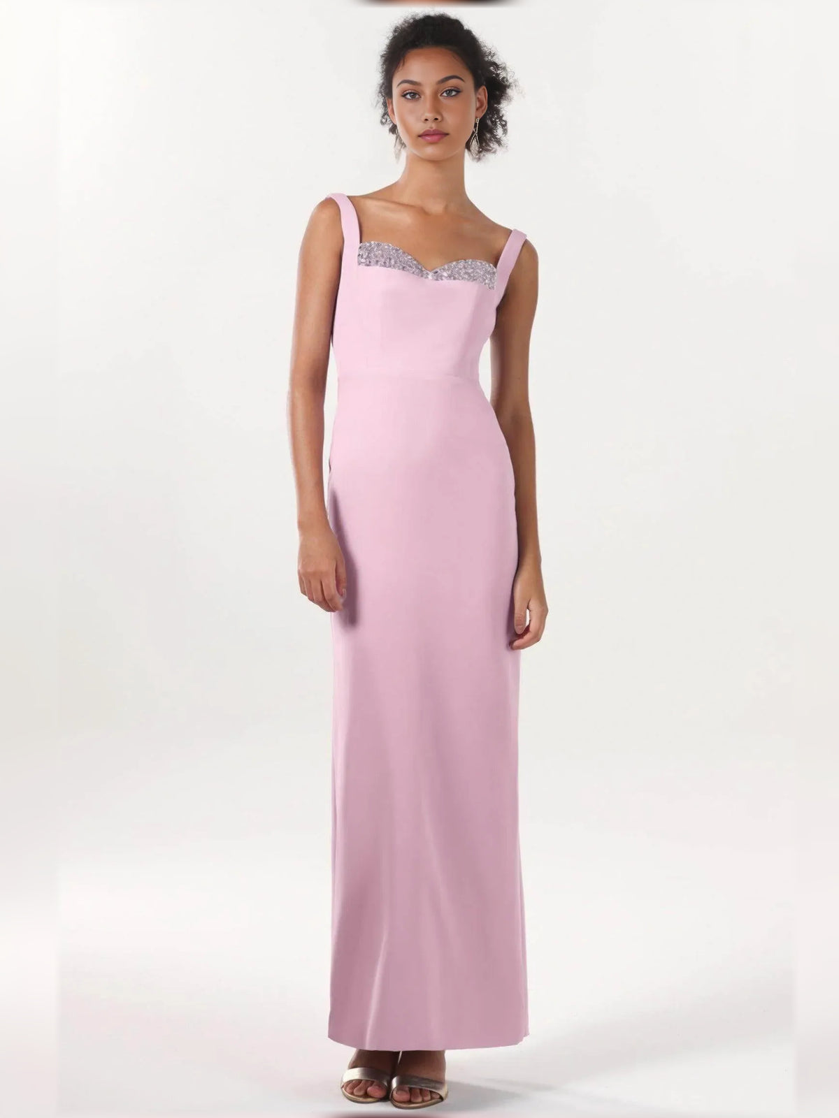 Sweetheart Slit Beading Floor-Length Formal Dress