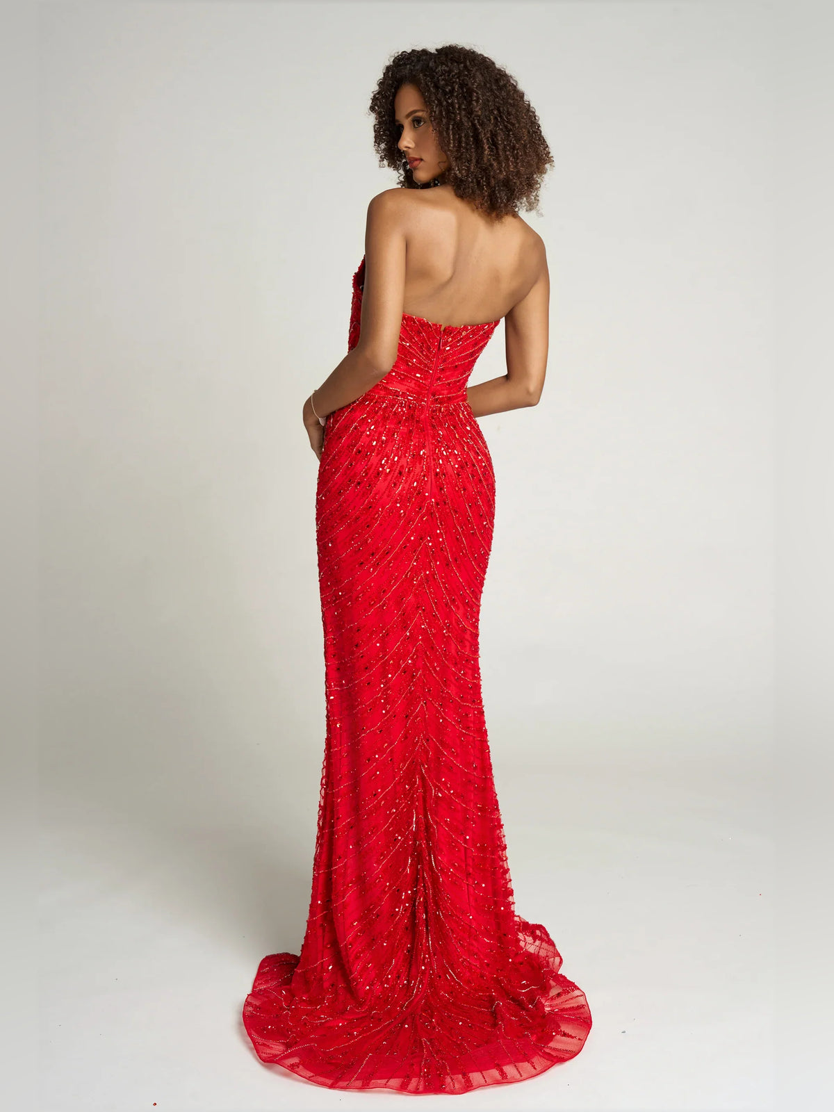 Sweetheart Beading Mermaid Floor-Length Glamorous Formal Dress