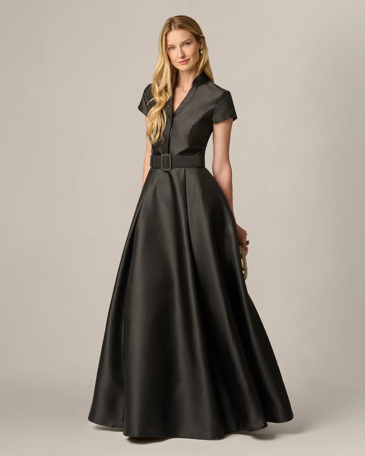 spaghetti strap a-line maxi mother of the bride dress - image 7