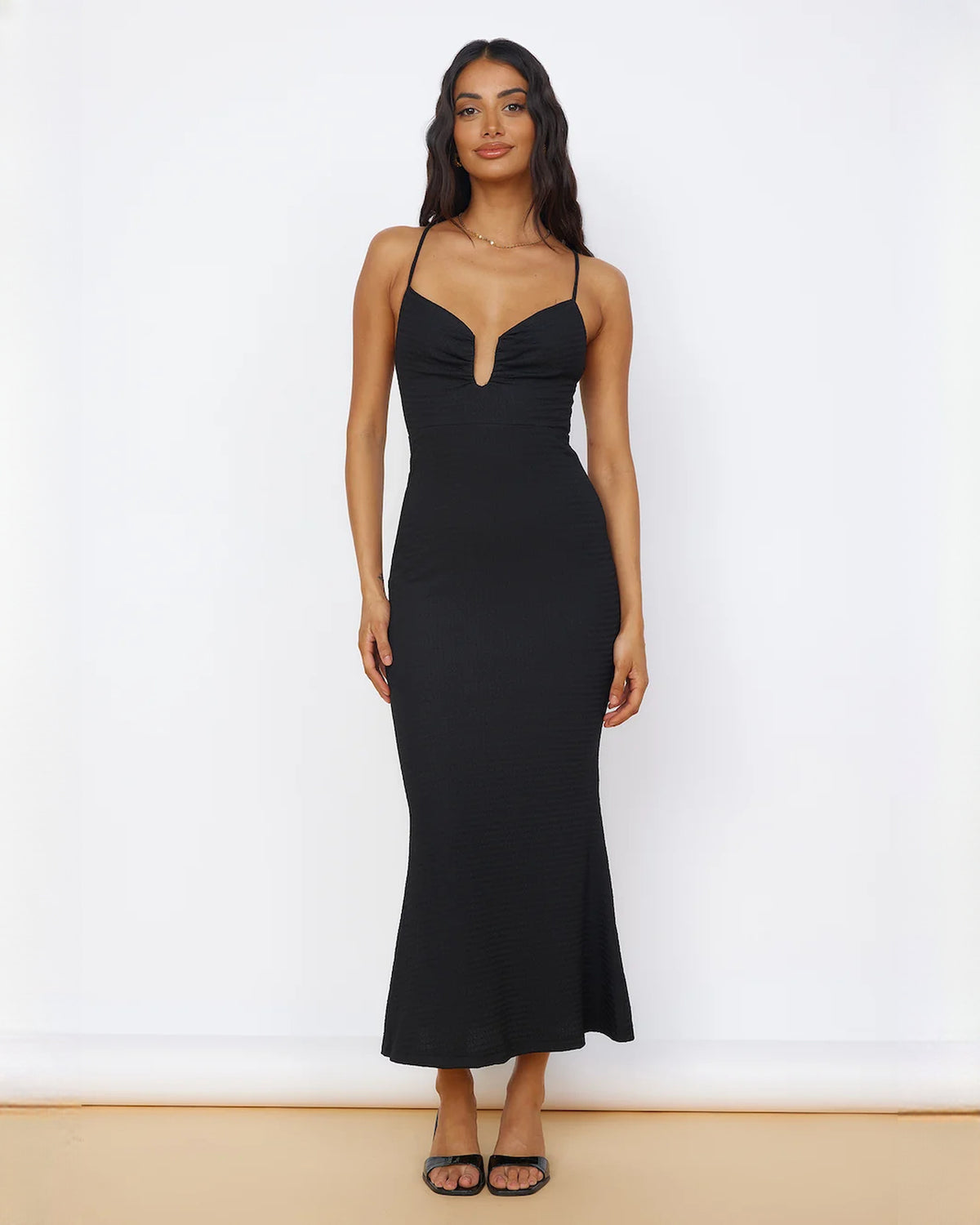 Sophisticated Destination Formal Evening Sleeveless Structured Satin A-Line Maxi Bridesmaid Dress