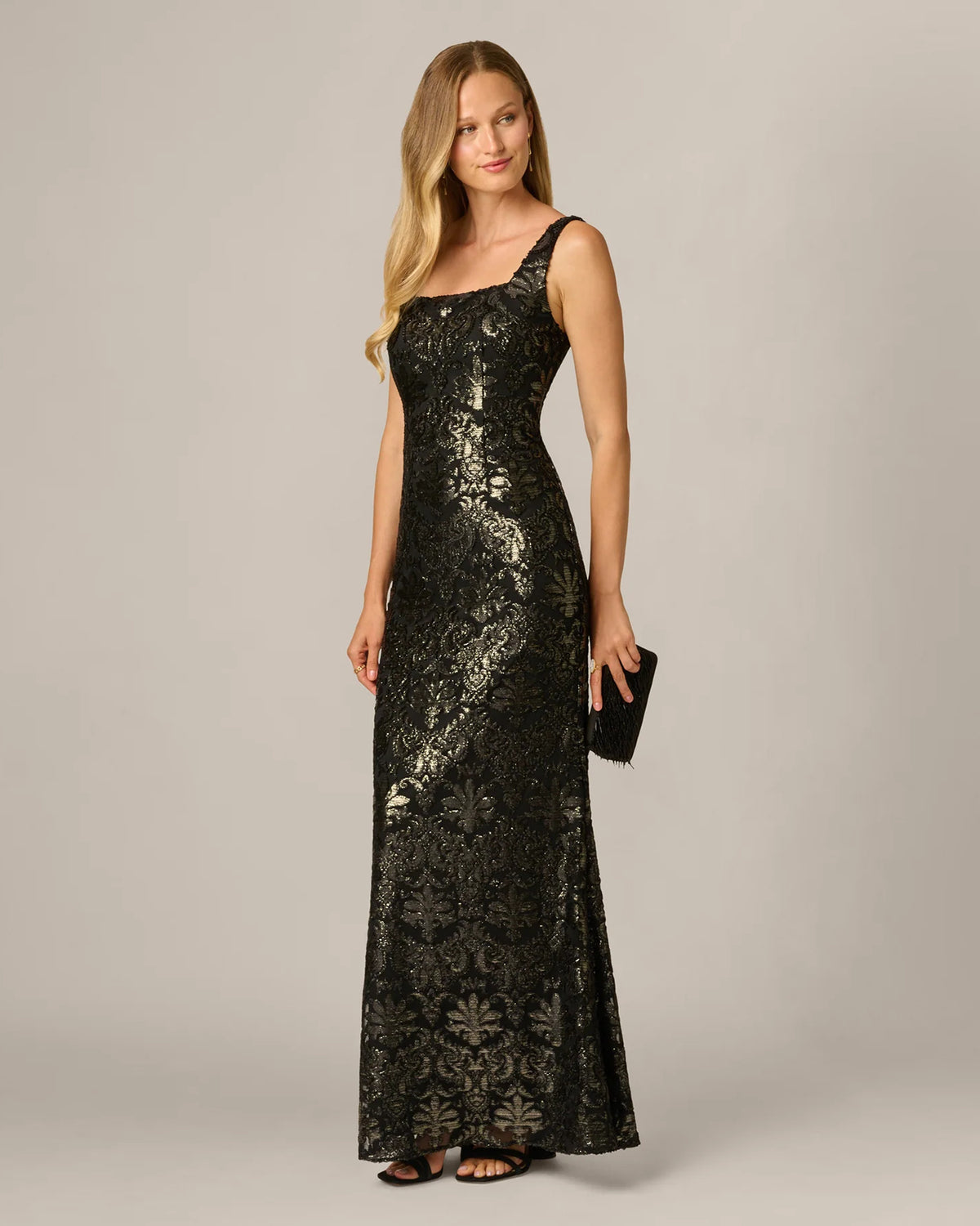 Spaghetti Strap A-Line Maxi Mother of the Bride Dress for Formal Party