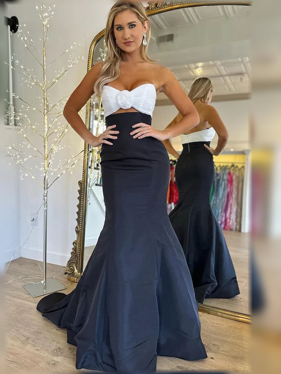 Floral Print Sweetheart Corset Floor-Length Formal Dress