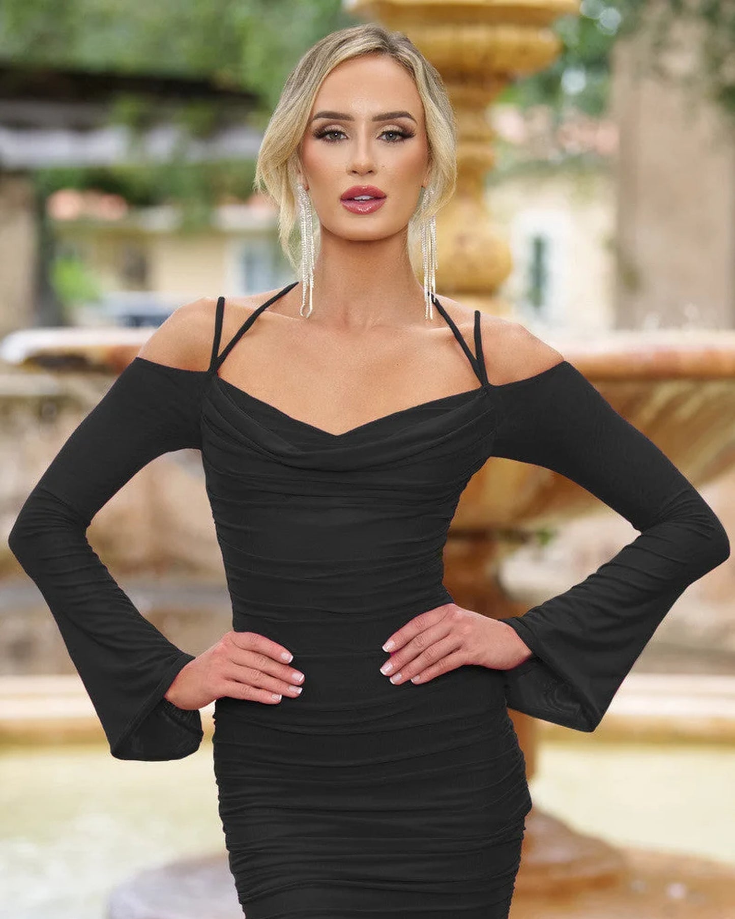 Bodycon Black Mini Homecoming Dress