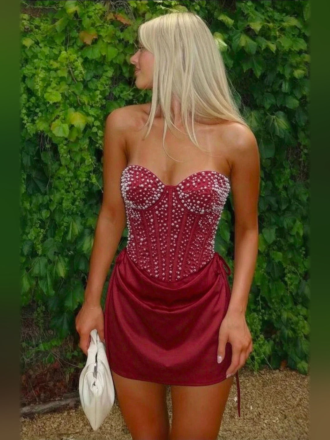 Draped Corset Sweetheart Sheath Mini Homecoming Dress for Banquet