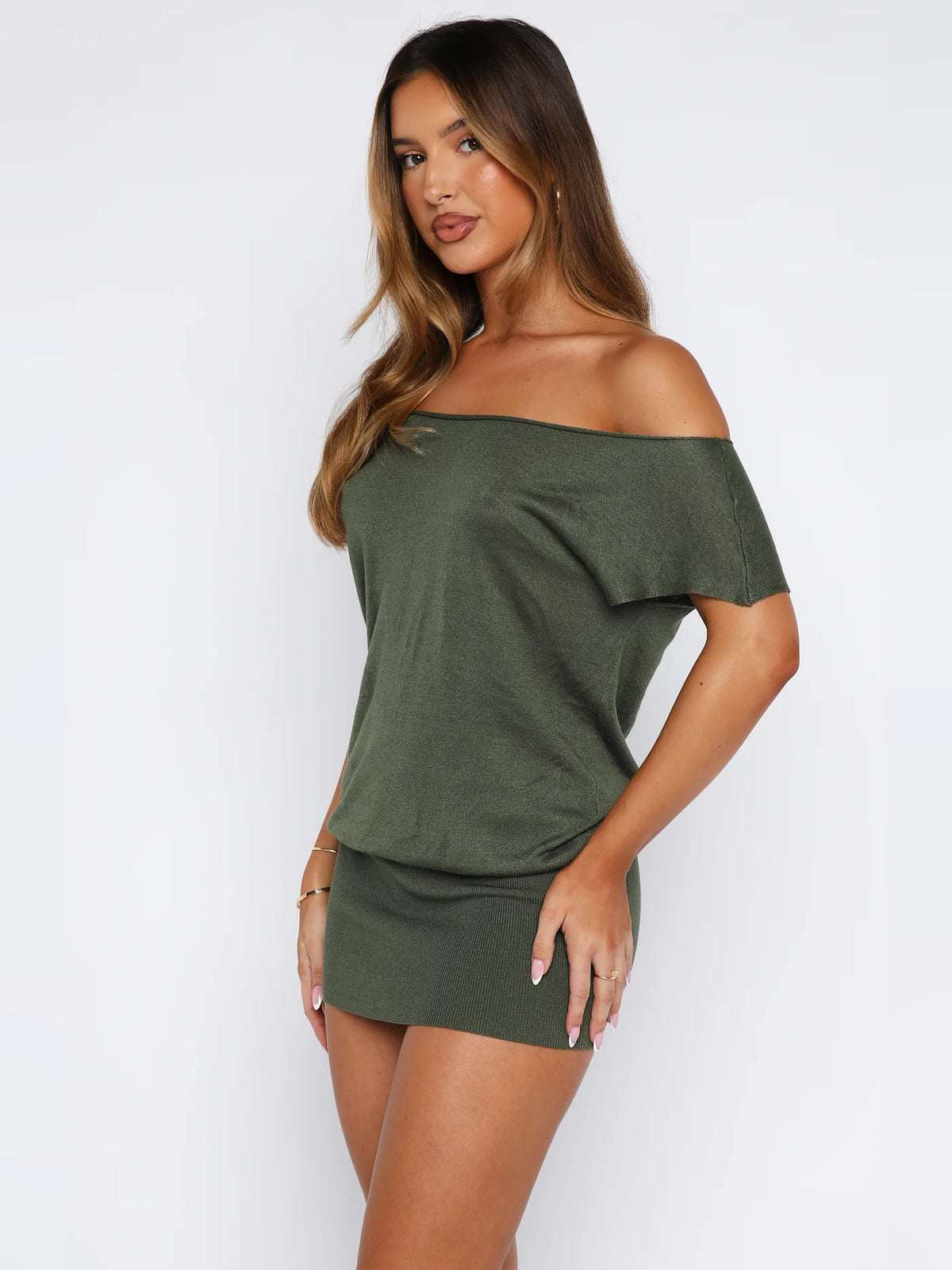 Off Shoulder Draped Mini Homecoming Dress