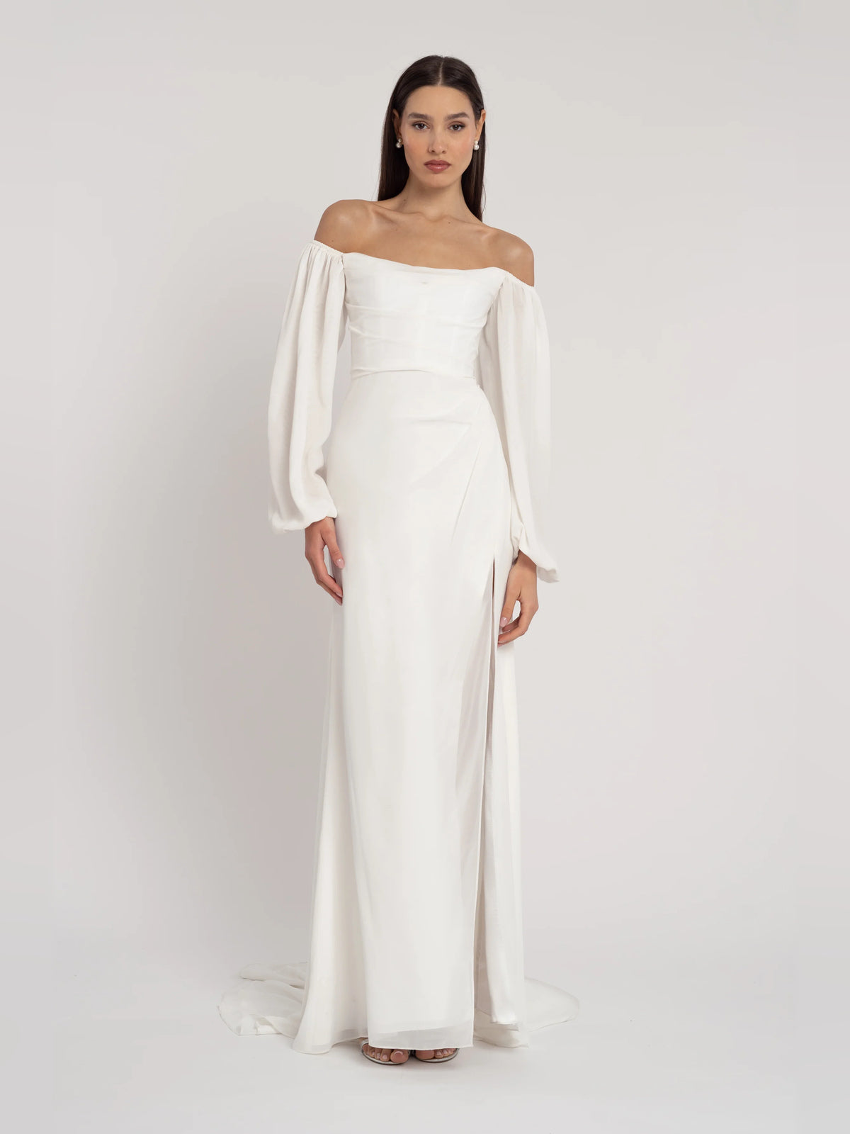 Draped Cowl Neck A-Line Floor-Length Formal Dress for Banquet Dinner