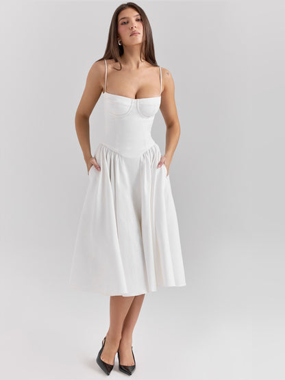 Corset Midi Formal Dress