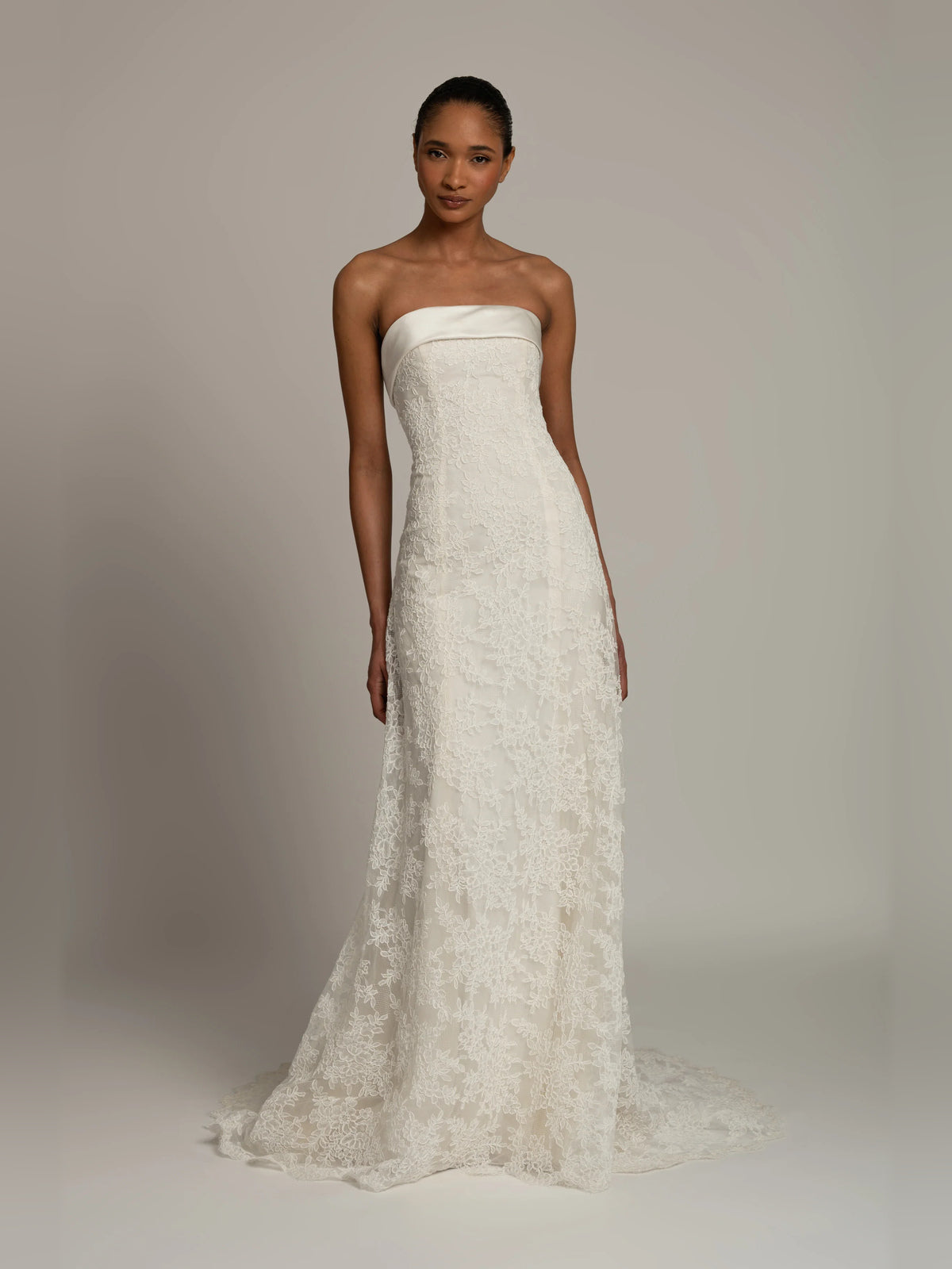 Bow A-Line Floor-Length Formal Dress for Cocktail Reception