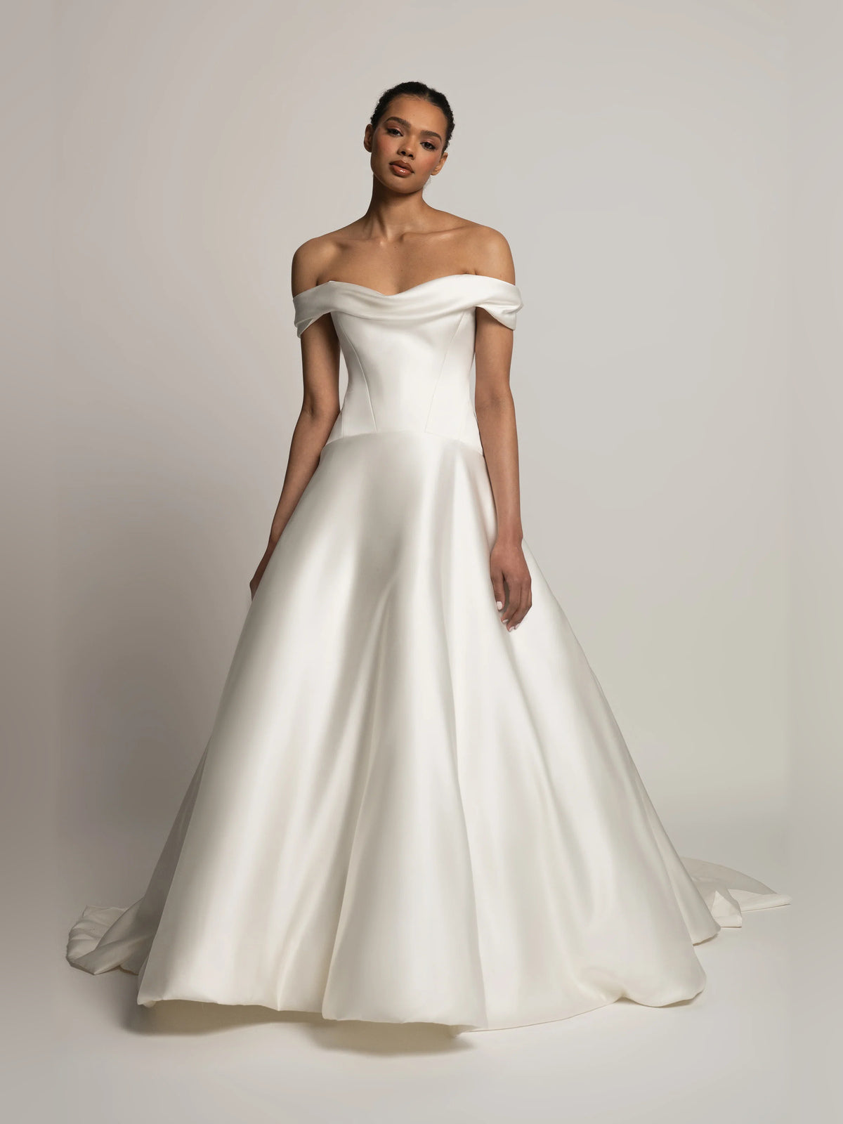 Draped Corset Off Shoulder A-Line Floor-Length Formal Dress for Birthday Party