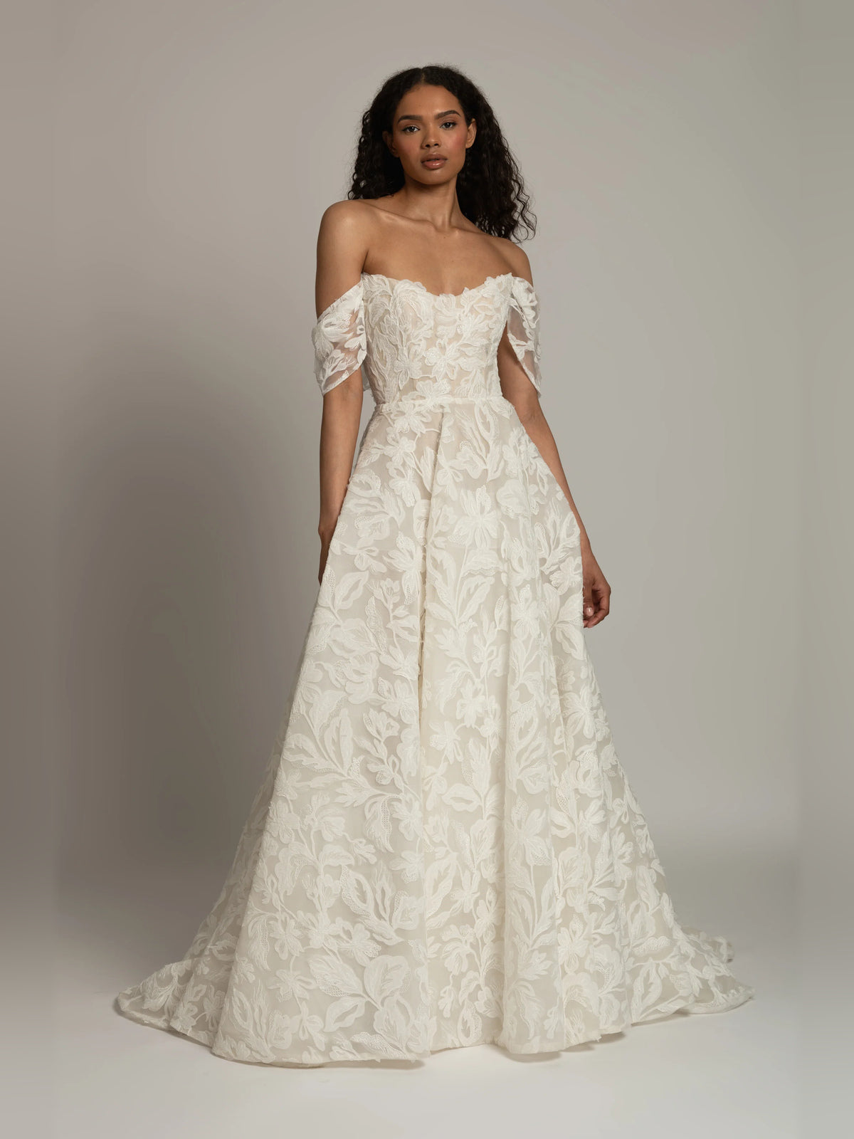 Off Shoulder Ball-Gown Floor-Length Formal Dress for Formal Dance