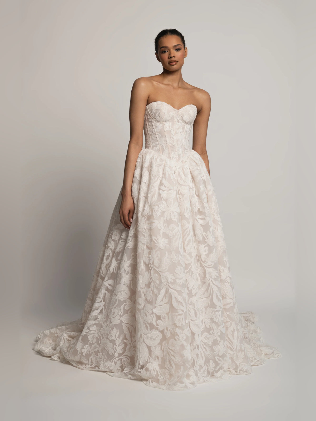 Corset Sweetheart Ball-Gown Floor-Length Formal Dress for School Dance