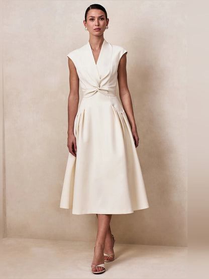 Kylen V-Neck Midi Formal Dress