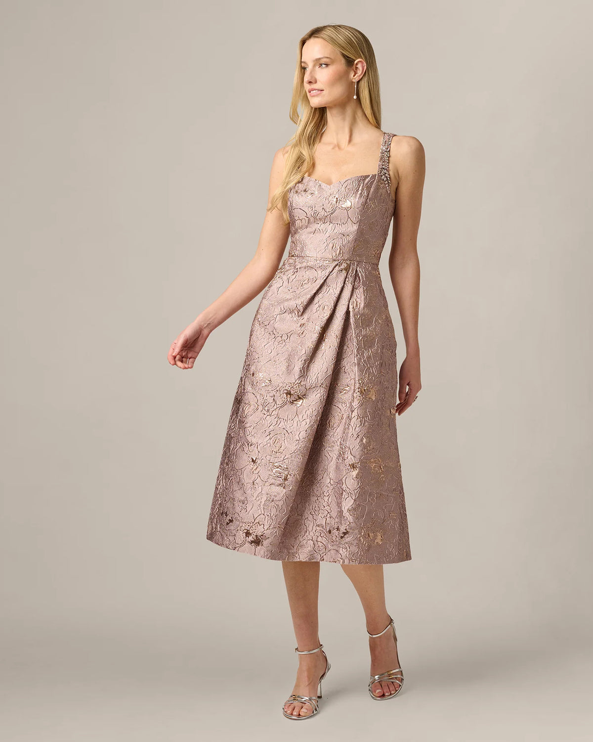 A-Line Midi Mother of the Bride Dress for Ceremony Dinner